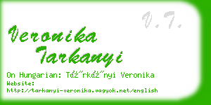 veronika tarkanyi business card